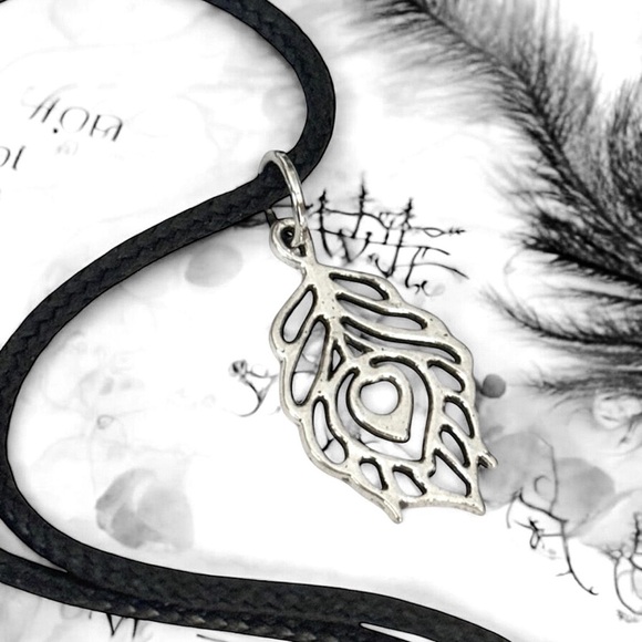 5 For $25💫Silver Peacock Feather Pendant Necklace - Picture 1 of 4